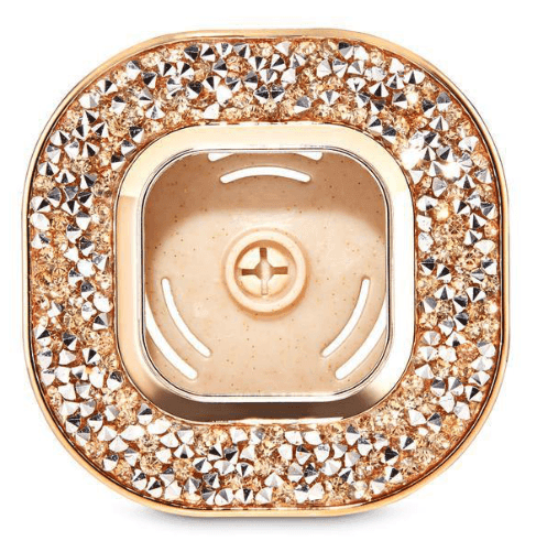 Gold Glitter Vent and Visor Clip - Case Only at Carpockets