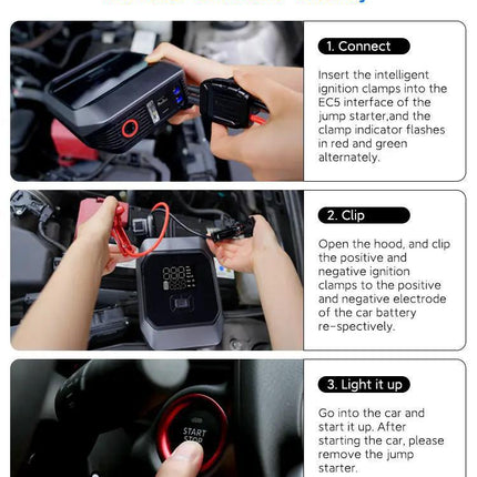 Digital Tyre Inflator and Jump Starter