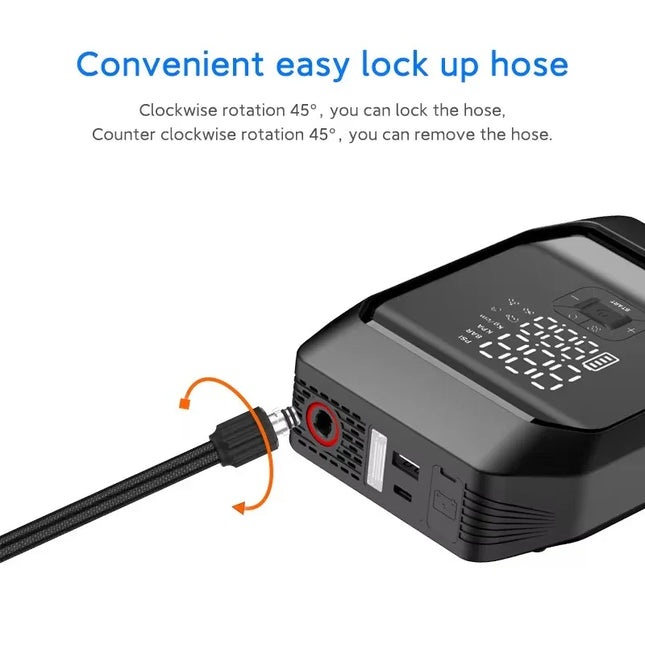 Digital Tyre Inflator and Jump Starter