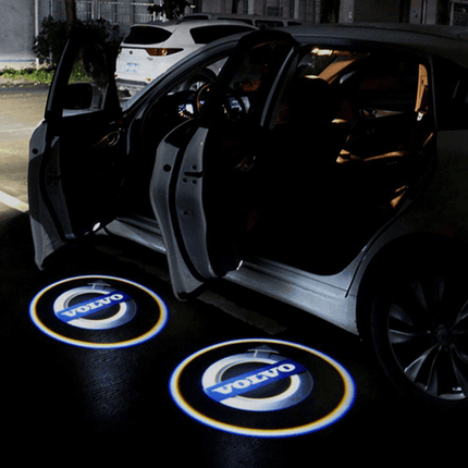 Volvo shop door lights