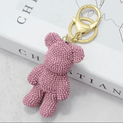 Glitter Teddy Bear Key Holder at Carpockets