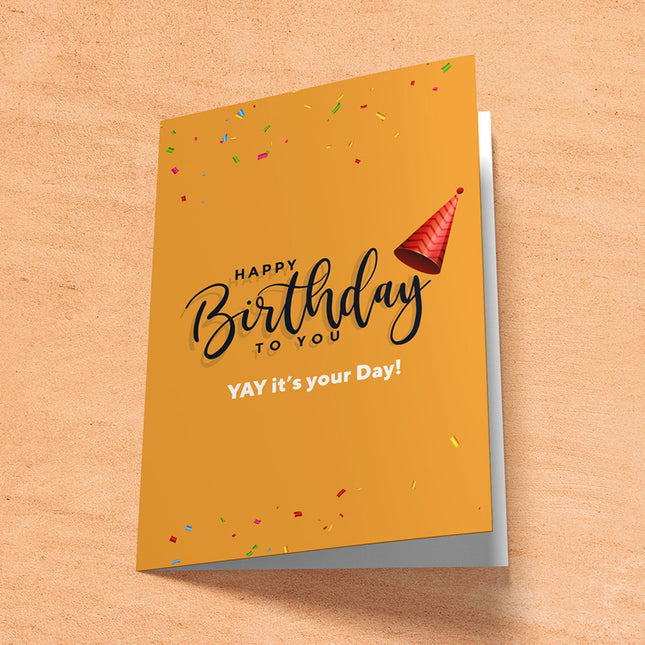 Happy Birthday To You A6 Card at Carpockets