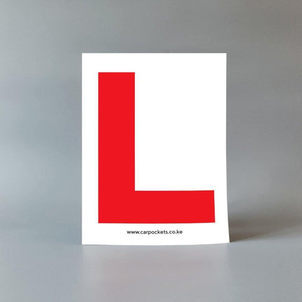 L (Learners) Sign/Sticker - 2 Pieces at Carpockets