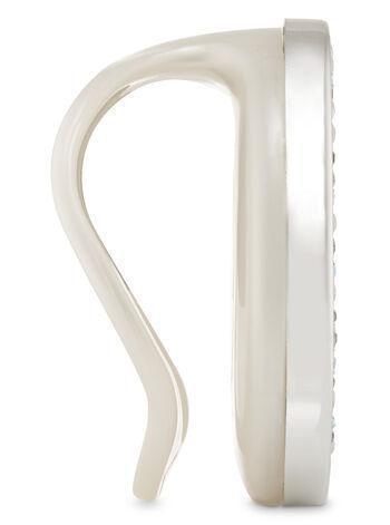 Silver/ Pearl & Gems Visor Clip - Case Only at Carpockets