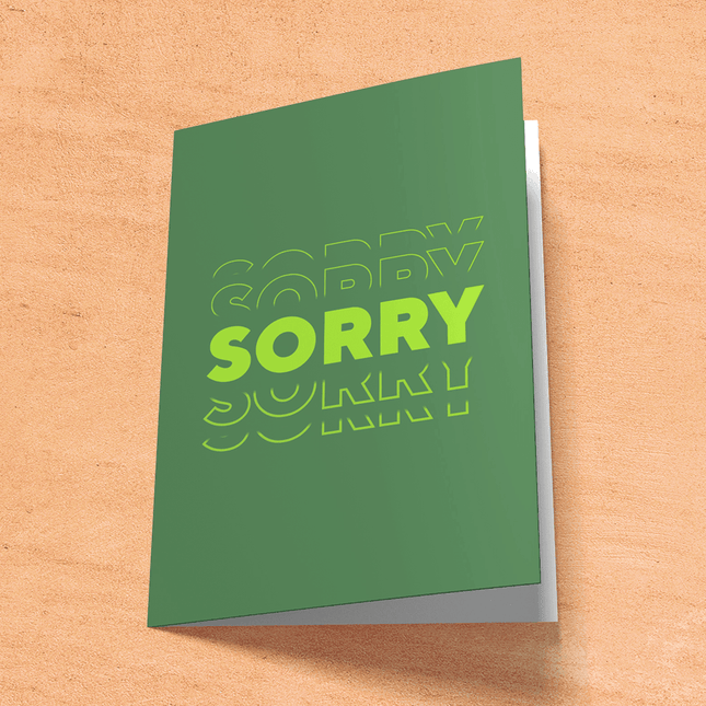 Sorry A6 Card at Carpockets